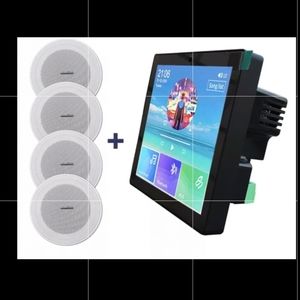 Smart Home Touch Screen/Audio Amplifier Surround System-5 Ceiling Speakers-NWT